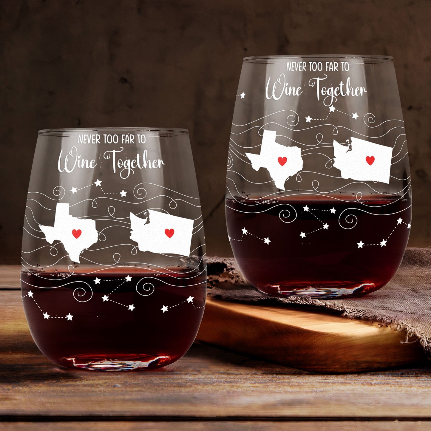 Heartfelt Connection Wine Glasses