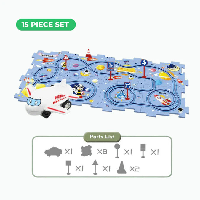 PuzzleRacer Learning Car Track Set