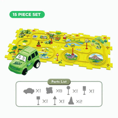 PuzzleRacer Learning Car Track Set