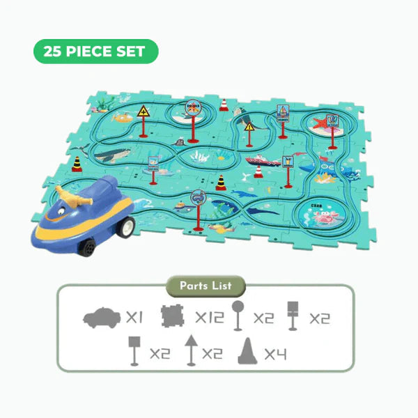 PuzzleRacer Learning Car Track Set