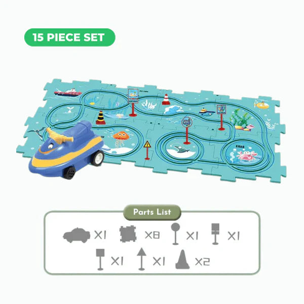 PuzzleRacer Learning Car Track Set