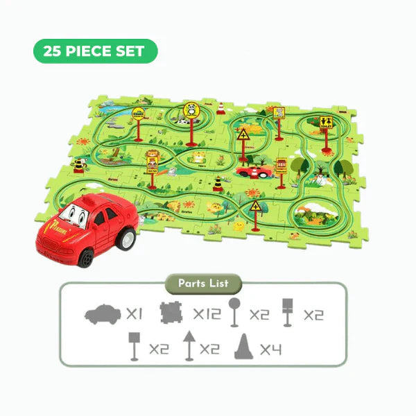 PuzzleRacer Learning Car Track Set