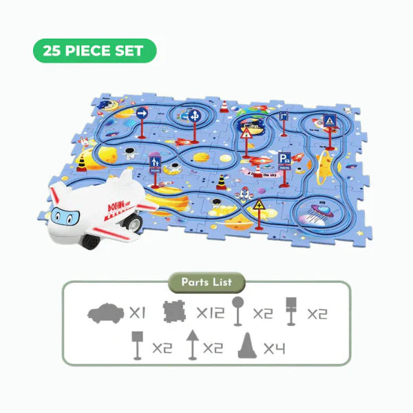 PuzzleRacer Learning Car Track Set