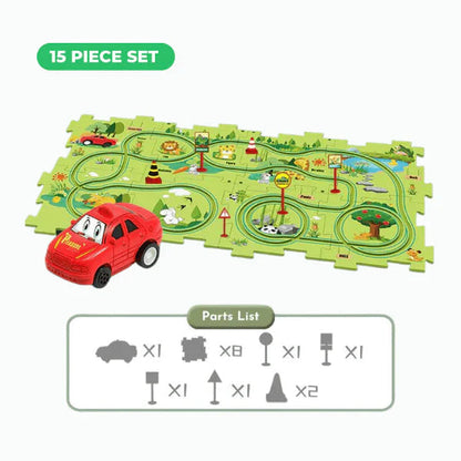 PuzzleRacer Learning Car Track Set